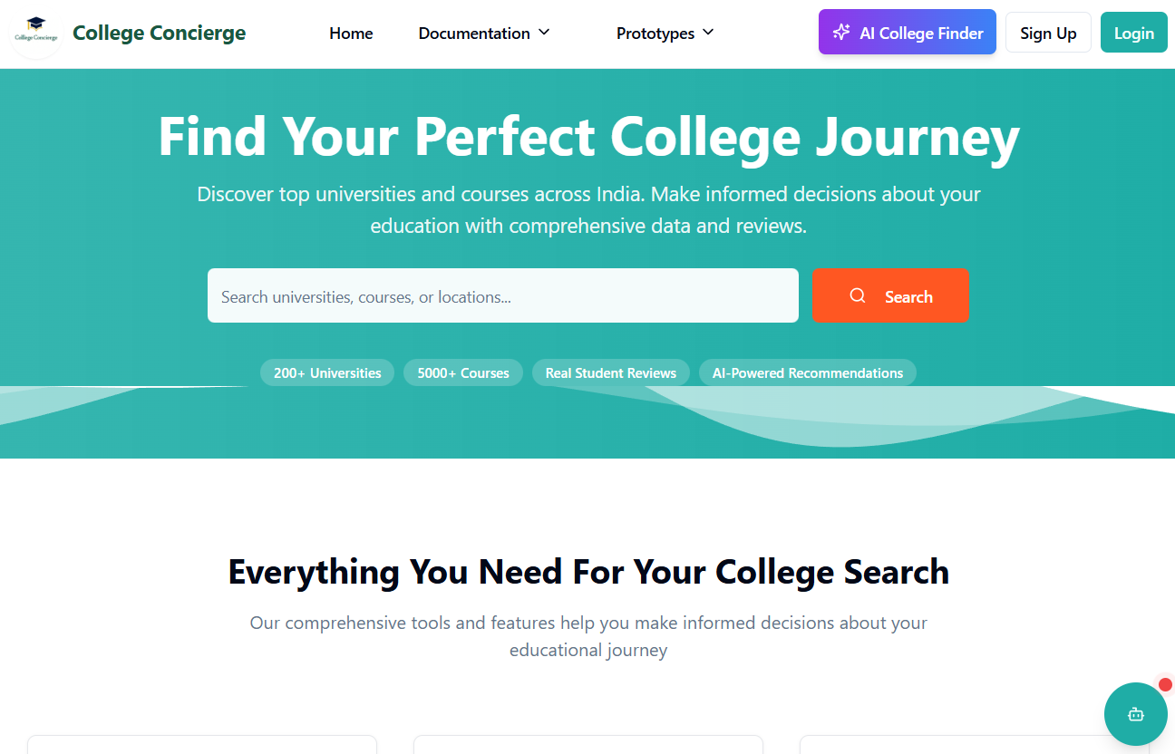 College Concierge Workspace - A project by Anugrah James